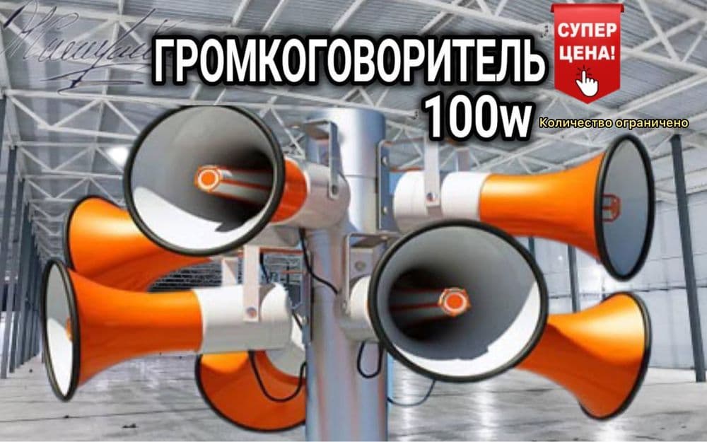 Громко гороритель Рупор 100 W — 1