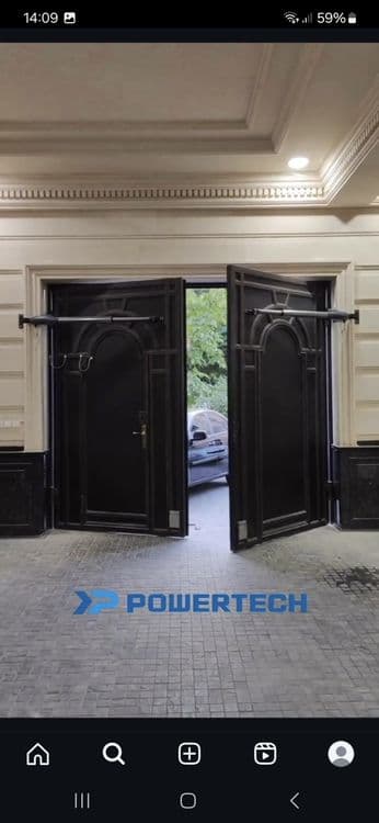 Установка автоматики для распашных ворот — 1