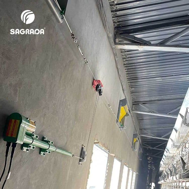 Parrandachilik fermalari uchun chiziqli servoprivodlar  (aktuator) — 2