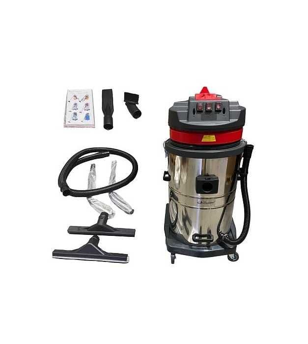 Водогрязепылесос трёхтурбинный 60л 3000w HL60-3J — 1
