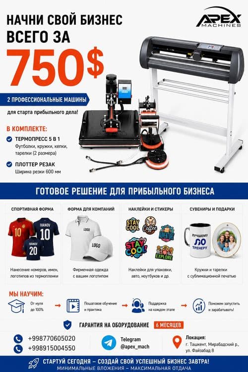 Бизнес за 750, Термопресс и плоттер — 1