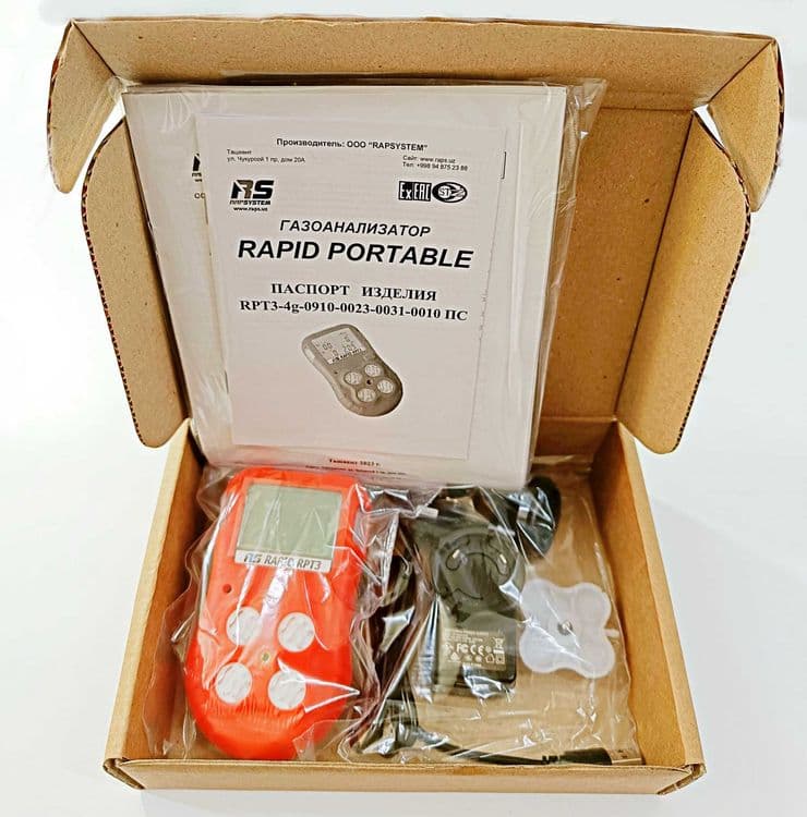 газоанализатор CH4-CO-H2S-O2 четырехканальный Rapid Portable RPT3 — 1