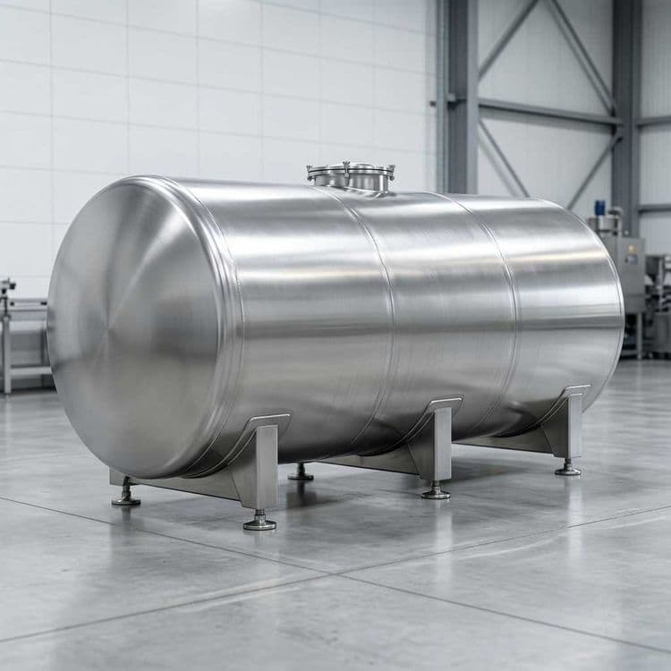 Sigim 2 tonna 3 metrli / Горизонтальная емкость Нержавейка 2148л Бочка — 8