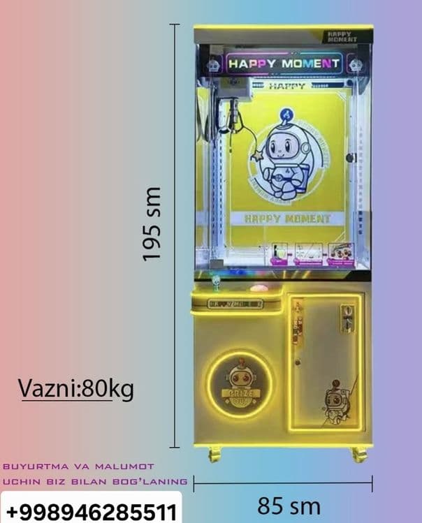 Xvatayka oyinchoq aparat garanya  Yen 2 ta qulfli kran aparat 24/ — 3