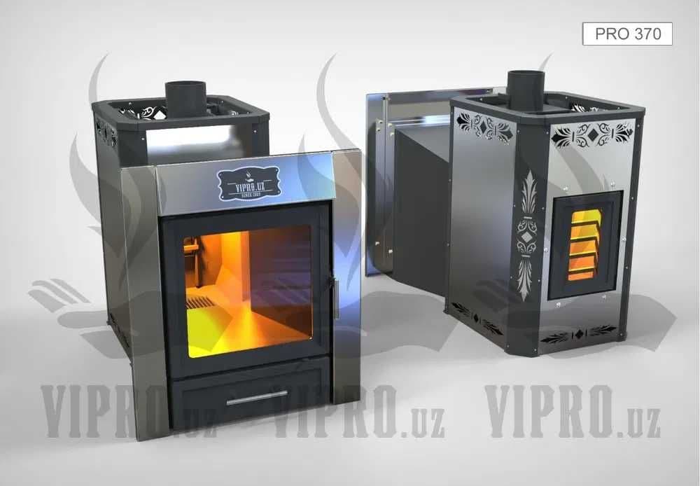 Печь для бани,сауны PRO-370  на 24 куба, сауна, баня, хамам, отопление — 1