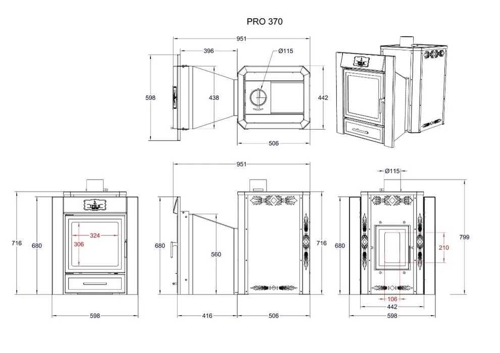 Печь для бани,сауны PRO-370  на 24 куба, сауна, баня, хамам, отопление — 2