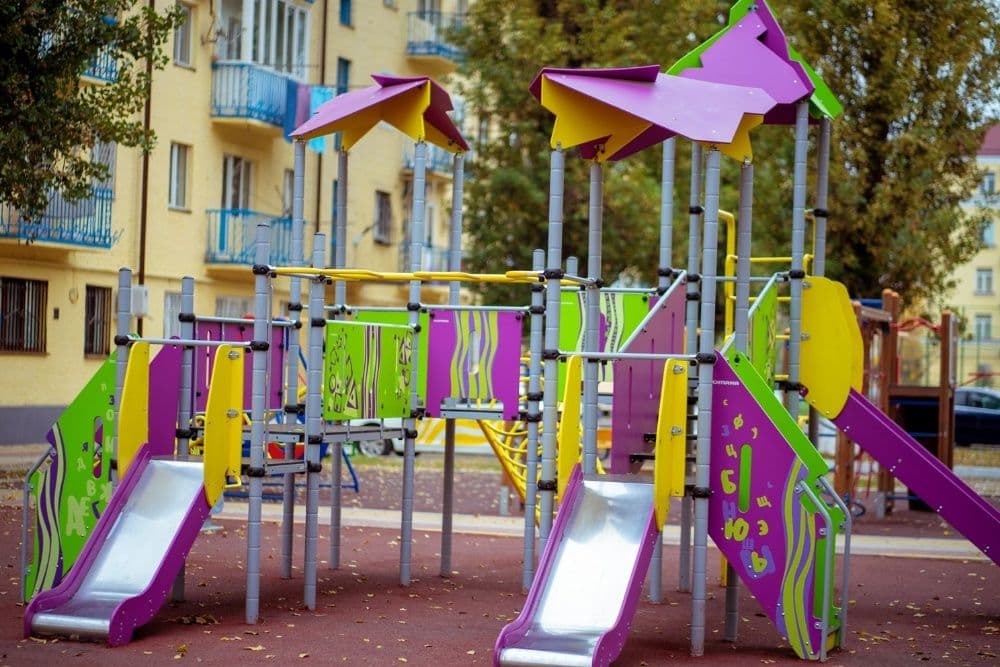 Болалар майдончаси ROMANA Горки Качели Карусели Детские площадки — 3