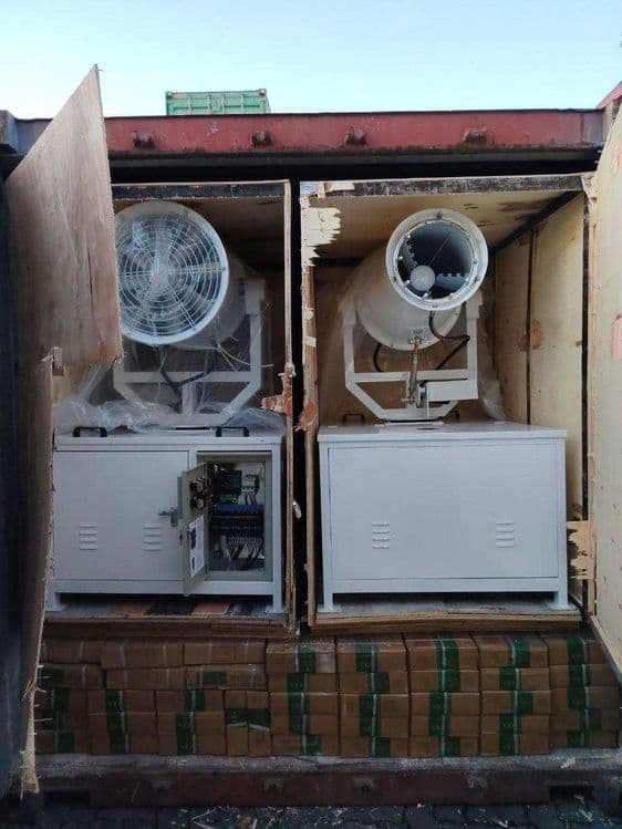 Водяная пушка. Водяной туманообразователь против смога.Сув пушка Китай — 2