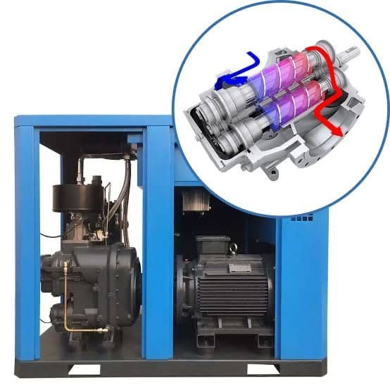 Винтовой воздушный компрессор DFB-E40A SAAB air compressor кафолатли — 1