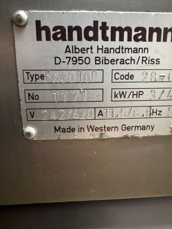 Колбасный поршневой шприц HANDTMANN FA 30 TOP — 5