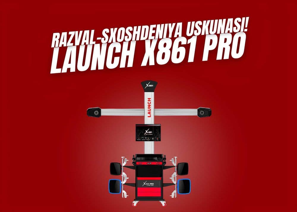 Стенд развал схождение колес LAUNCH 
X861-PRO - Razval uskunasi — 1