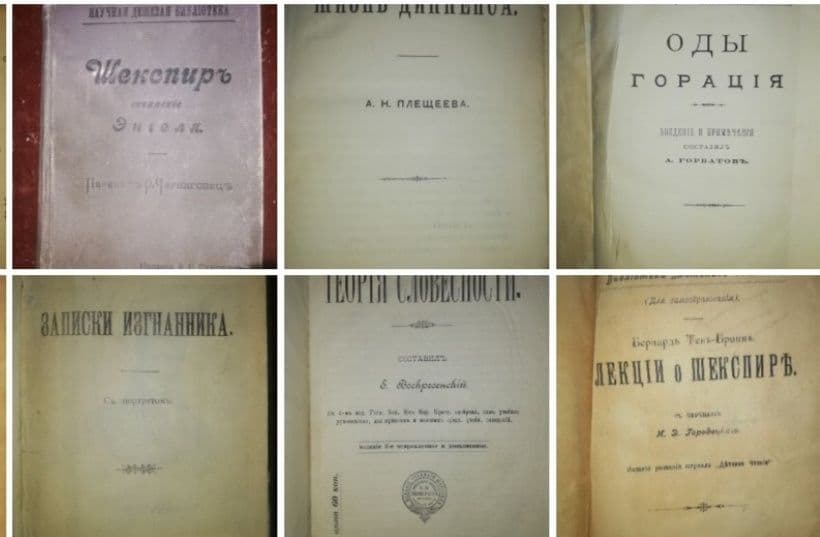 Антикварные книги по литературоведению. — 1