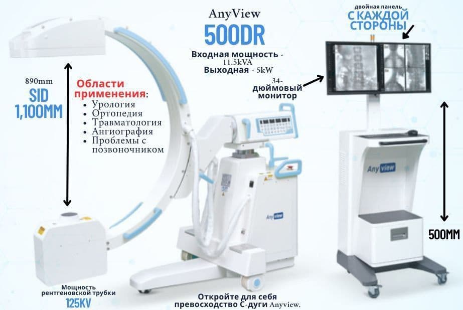 Anyview  500DR-мобильная С дуга 37.000$ — 1