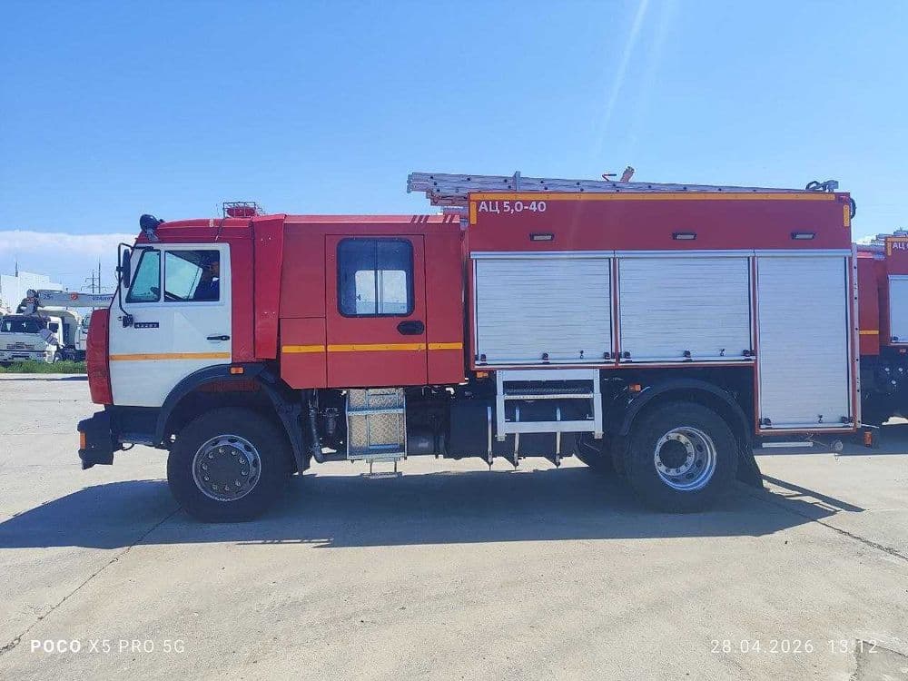 Пожарная автоцистерна среднего класса ац-5,0-40 Камаз 43253 4х2 — 4