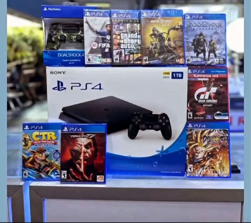 Playstation 4 slim, Ps4 Pro 100Тор с играми 2- джойстик Novi оптом — 2