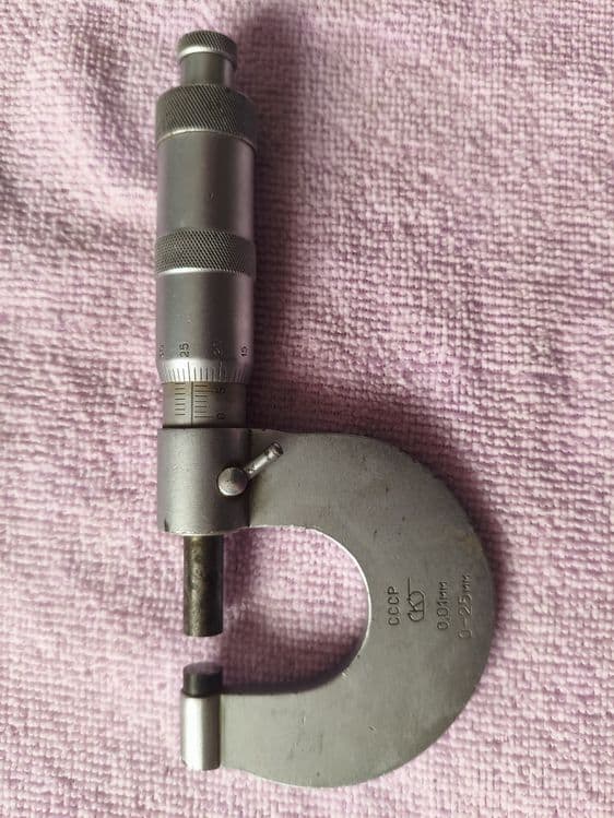Mikrometr SSSR 0-25 mm (0.01 mm) / Микрометр СССР original — 2