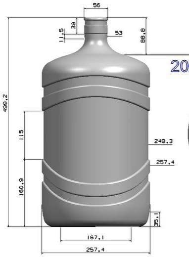 ПЭТ Пресс форма, колип 18.9 литр (Qolip) — 1