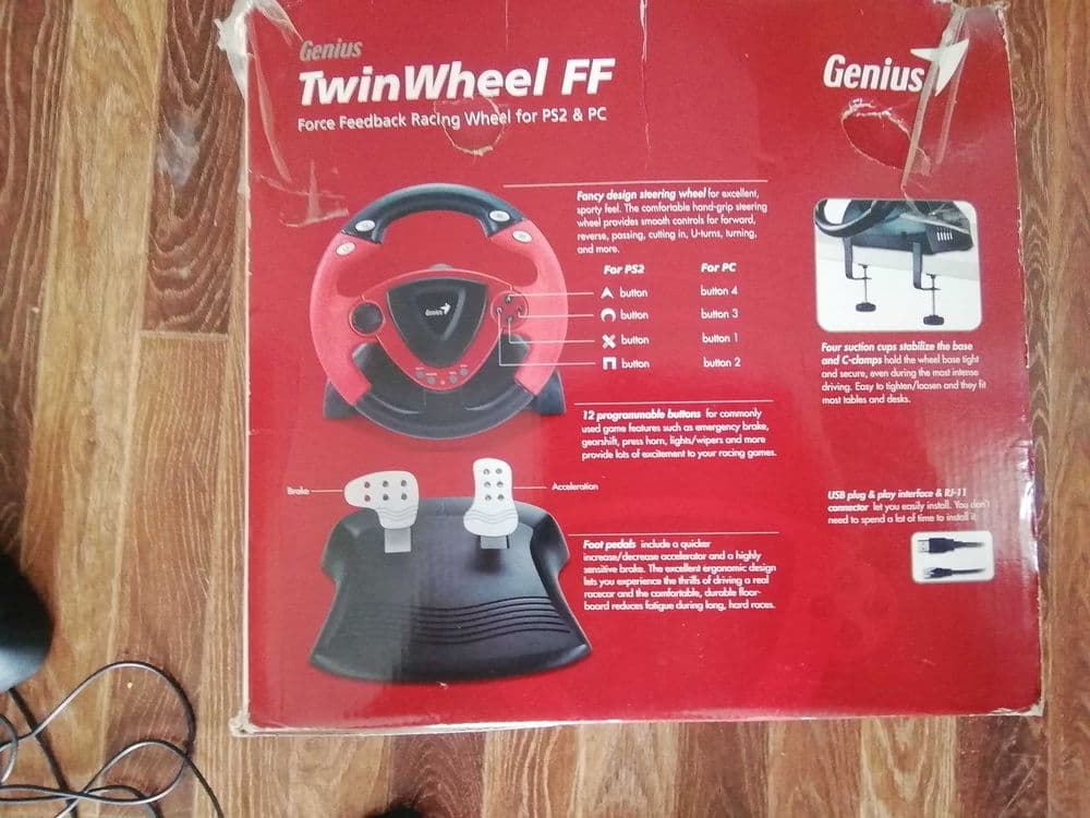 приставка рул TwinWheel FF Genius с комплектом инструкци — 3