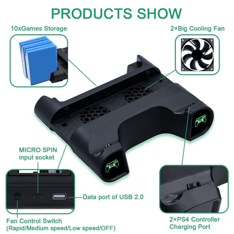 Подставка вертикальная Dobe Gamer PS4, PS4 Pro, PS4 Slim доставка есть — 6
