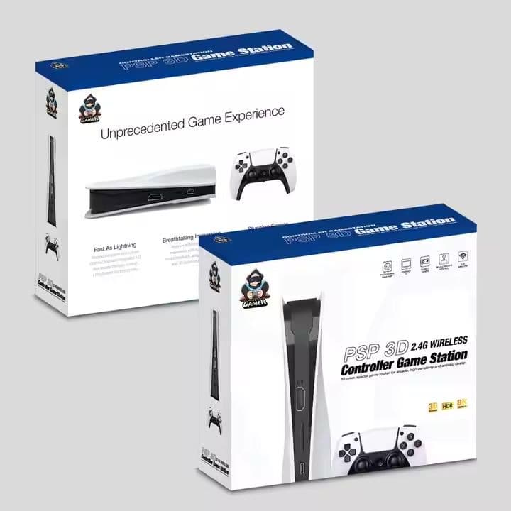Игровая приставка NEW 3D Game Box 8K Ultra HD, 25000 игр PS1 PSP — 3