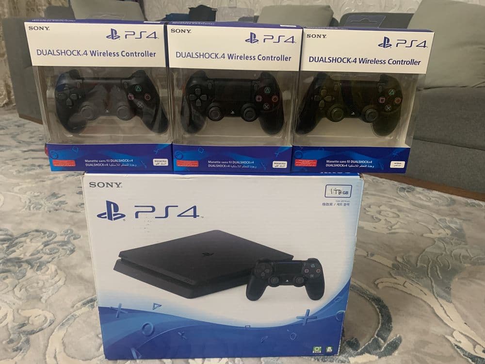 Playstation 4 slim 1TB 1 джестик 17 игр все новинки как на фото — 7