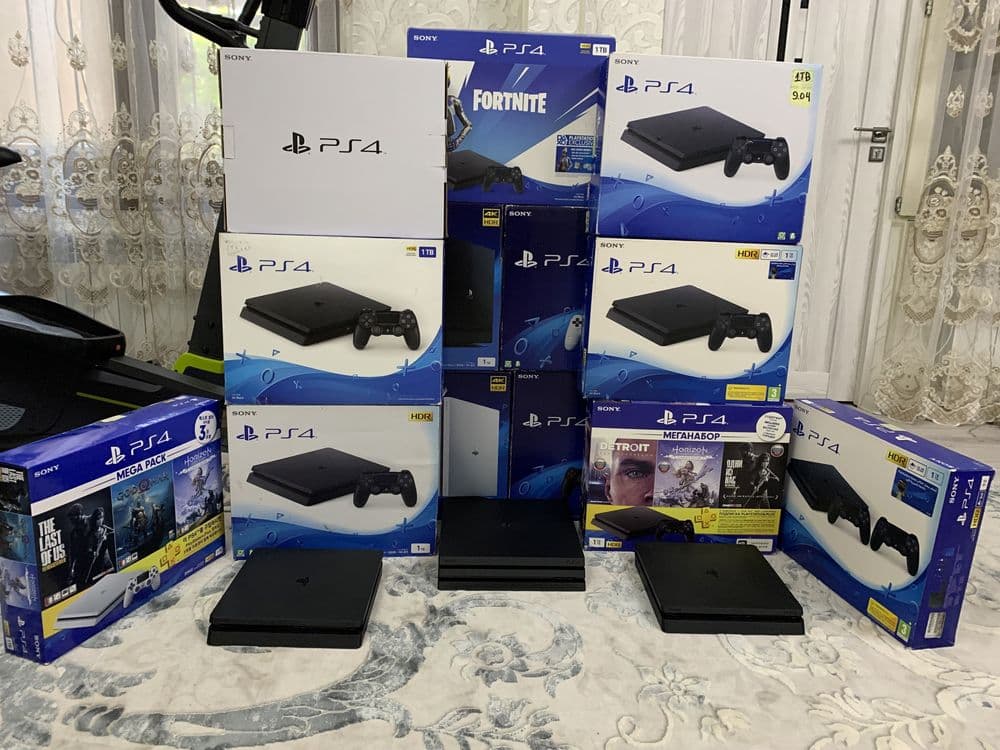 Playstation4 pro slim 50-100 top игры на борту гарантия все есть — 4