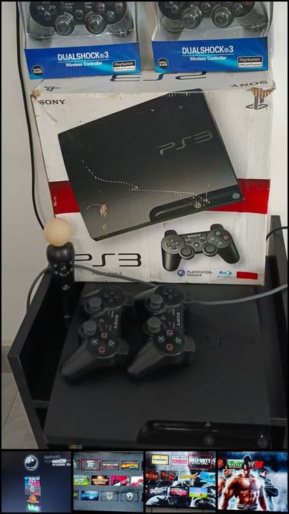 Ps3 slim 250 gb 35 ta o'yin 4 ta joystik — 1