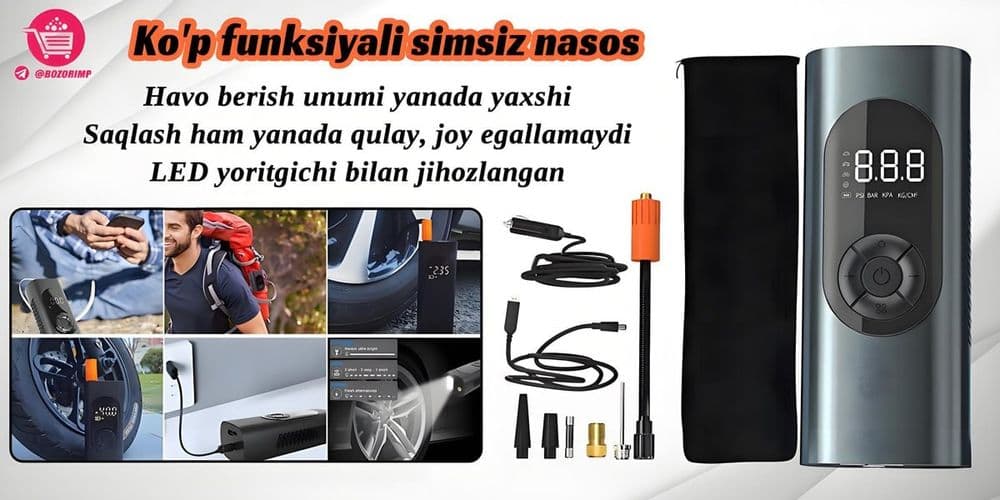 Simsiz havo haydovchi nasosi
Yangi avlod avtomobil yordamchisi — 4
