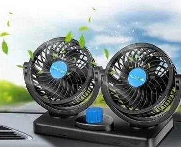 Двойной автомобильный мини-вентилятор 2 скорости, 12 В, сильный vel29 — 1