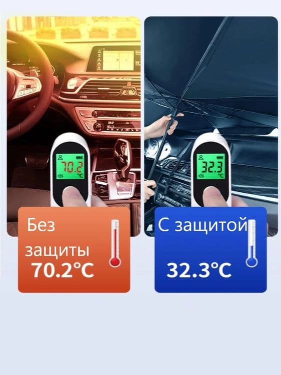 Автомобильный 
Солнцезащитный 
Зонт — 2
