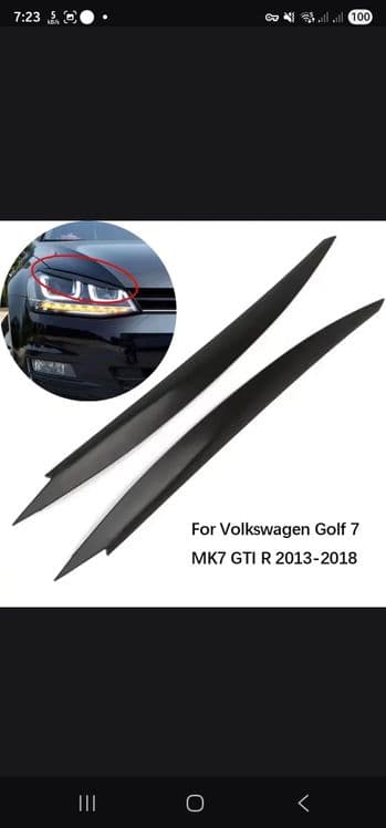Продам брови для фар Фолксваген Golf 7 — 2