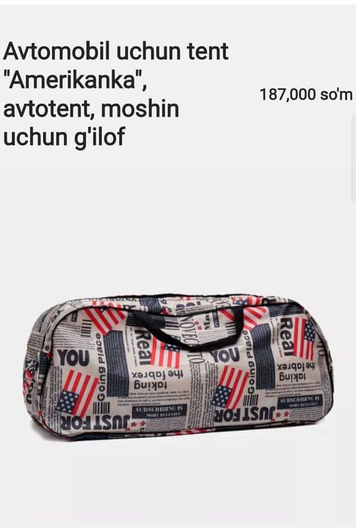 Avtomobil uchun tent "Amerikanka", avtotent, moshin uchun g'ilof, — 2