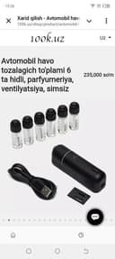 Avtomobil havo tozalagich toʻplami 6 hidli