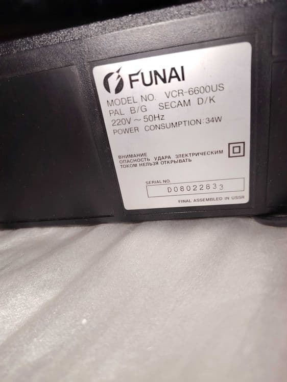 видеомагнитофон FUNAI  VCR-6600US — 4