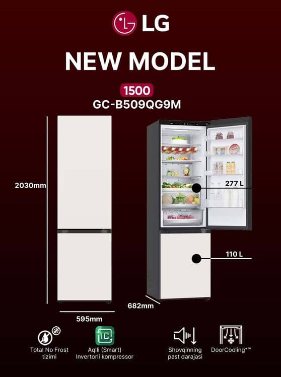 LG GC-B509QK9M — Современный и удобный холодильник — 2