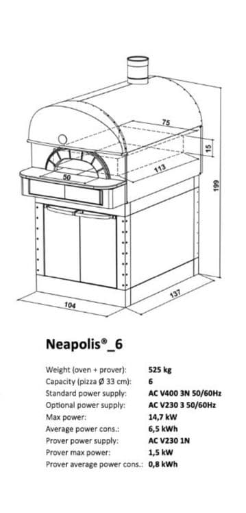 Пицце печь MORETTI FORNI Napolis 6 — 5