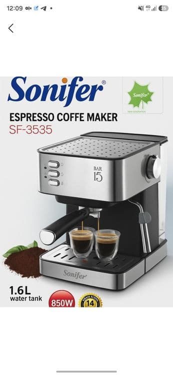 Продам кофемашинку Sonifer модель  SF-3535 капельная.