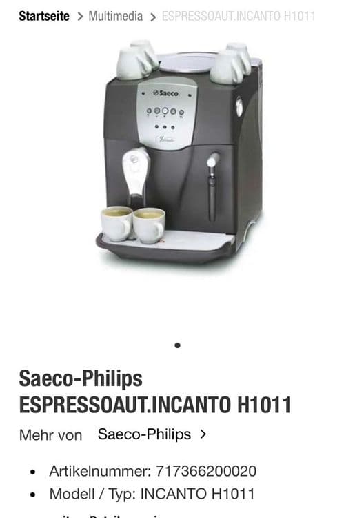 Saeco Incanto кофемашина автомат цена 100$ — 1