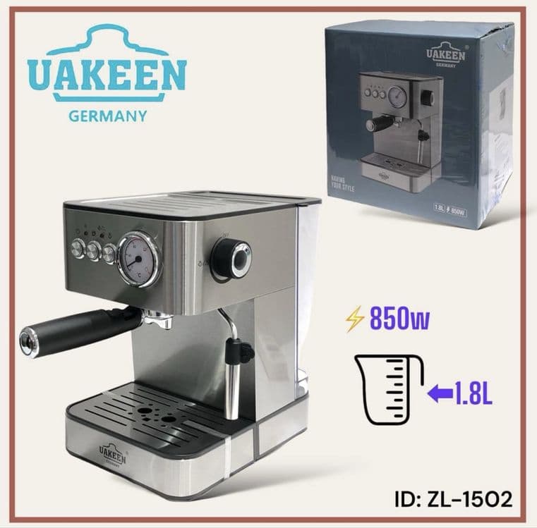 Кофемашина UAKEEN ZL-1502 espresso cappuccino latte Kofemashina — 1