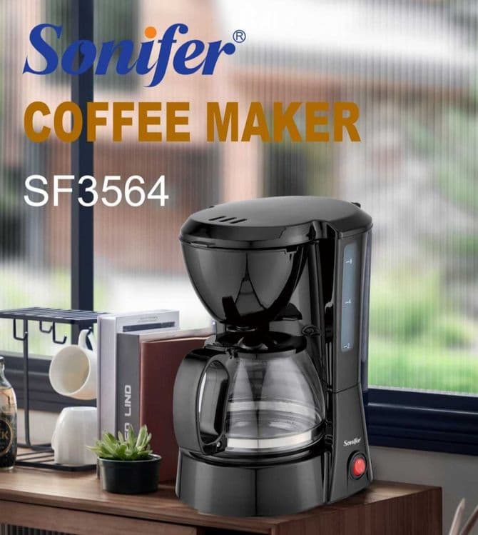 Капельная ковеварка кофемашина coffee американо латте Sonifer sf-3564 — 2