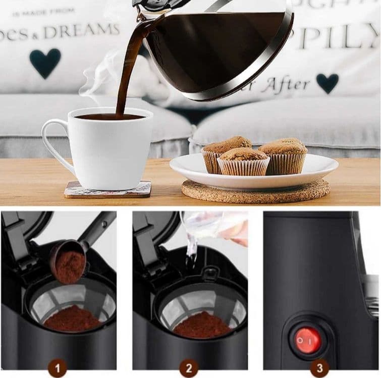 Капельная ковеварка кофемашина coffee американо латте Sonifer sf-3564 — 3
