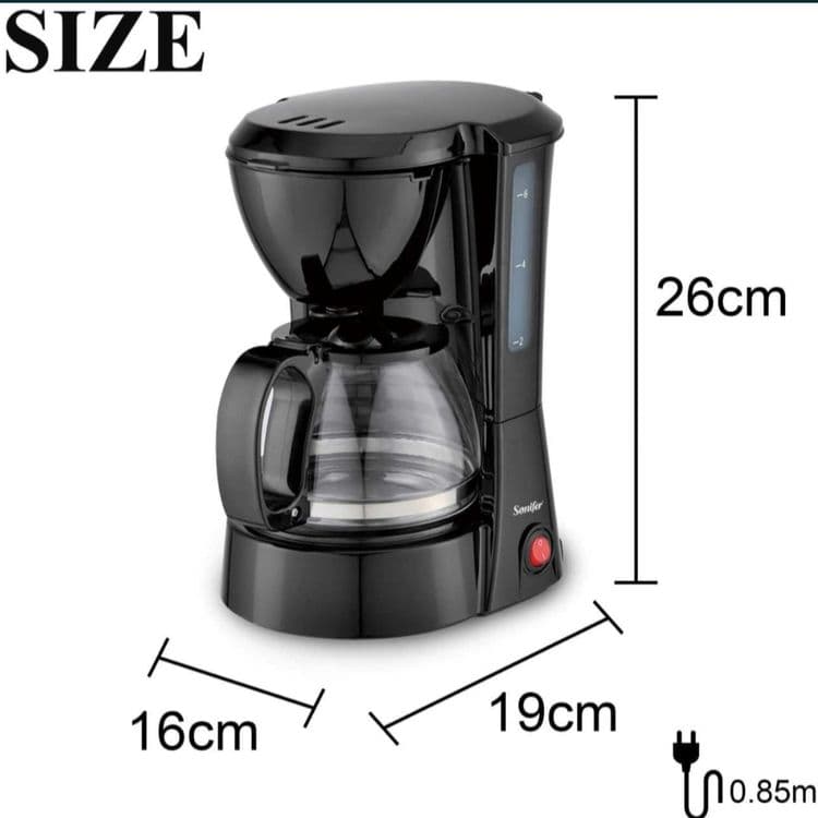 Капельная ковеварка кофемашина coffee американо латте Sonifer sf-3564 — 5