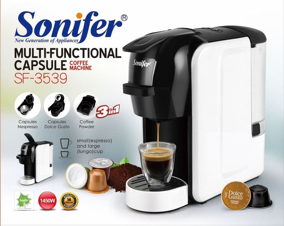 Супер новый кофе машинка Sonifer 3в1, kofe moshina, coffe — 1