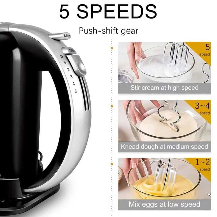 Sonifer 2в1 Электрический миксер для теста венчик mikser sf-7013 — 6