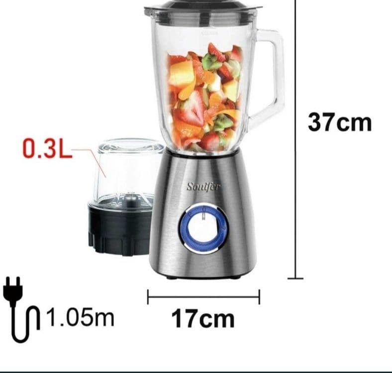 Sonifer 2в1 Блендер кофемолка блендир бледнр blender sf-8015 blendr — 4