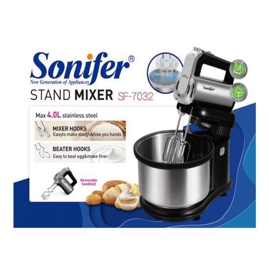 Планетарный миксер с чашкой mikser mixer миксир sonifer sf-7032 — 2