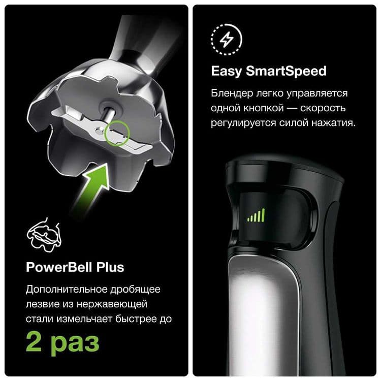 Погружной Блендер ручной блендер чопер миксер кофемолка Braun MQ 7087X — 6