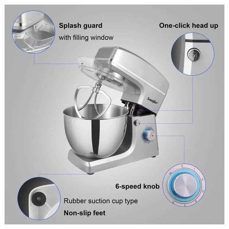 Миксер промышленных с чашкой Планетарный миксер Stand mixer sf-8066 Б7 — 6