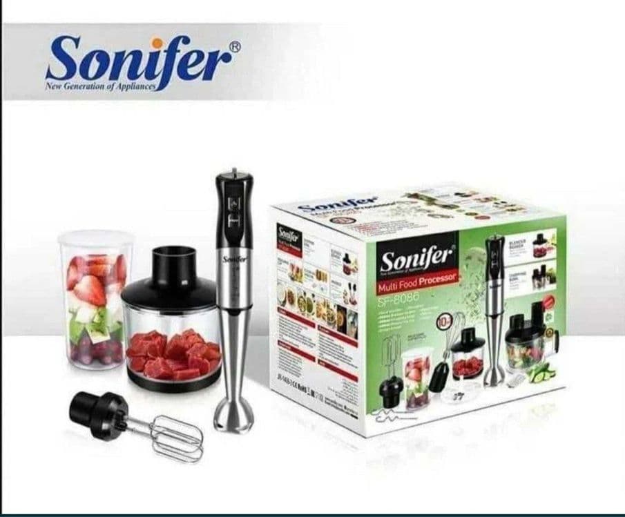 Sonifer 10в1 Погружной блендер ручной чоппер миксер овошорезка sf-8086 — 1