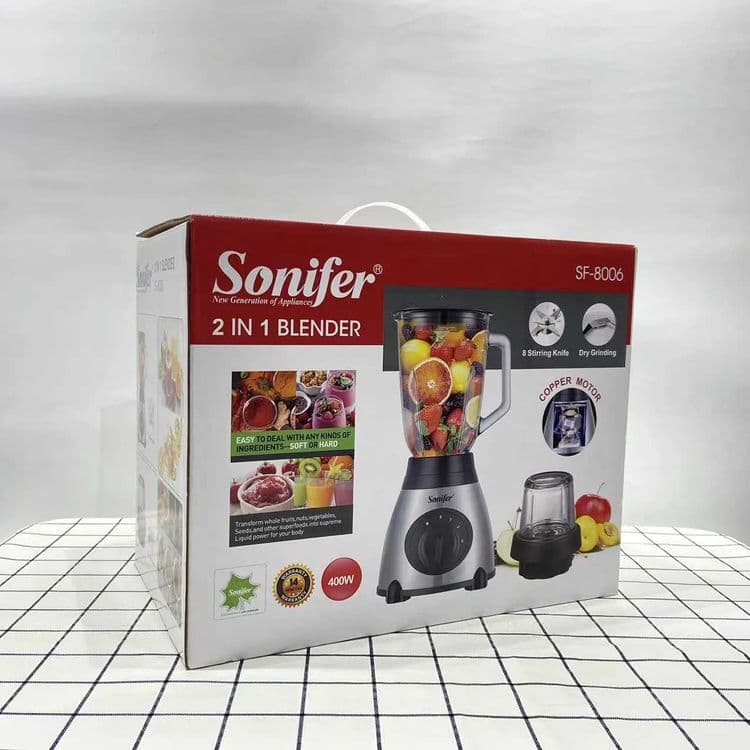Sonifer 2в1 Новый стационарный Блендер кофемолка  blender sf-8006 — 2